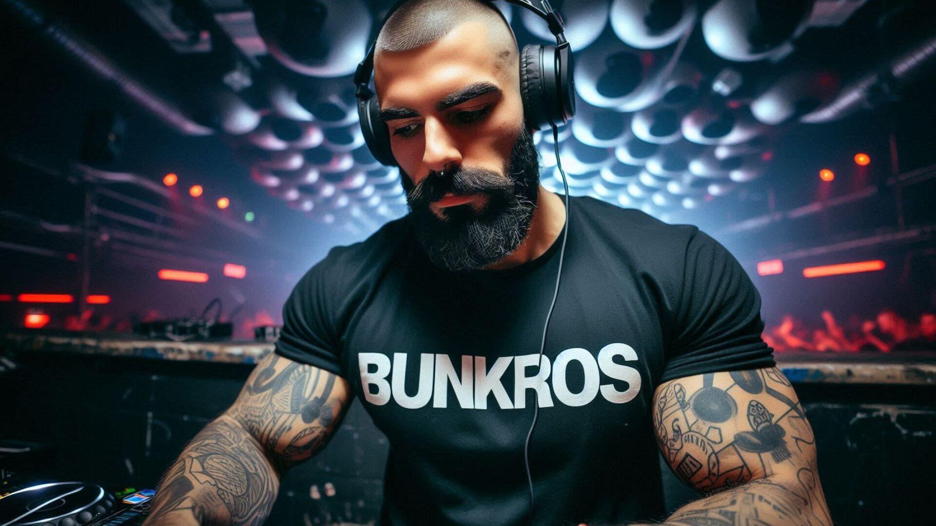 Red-toned portrait from the lab series