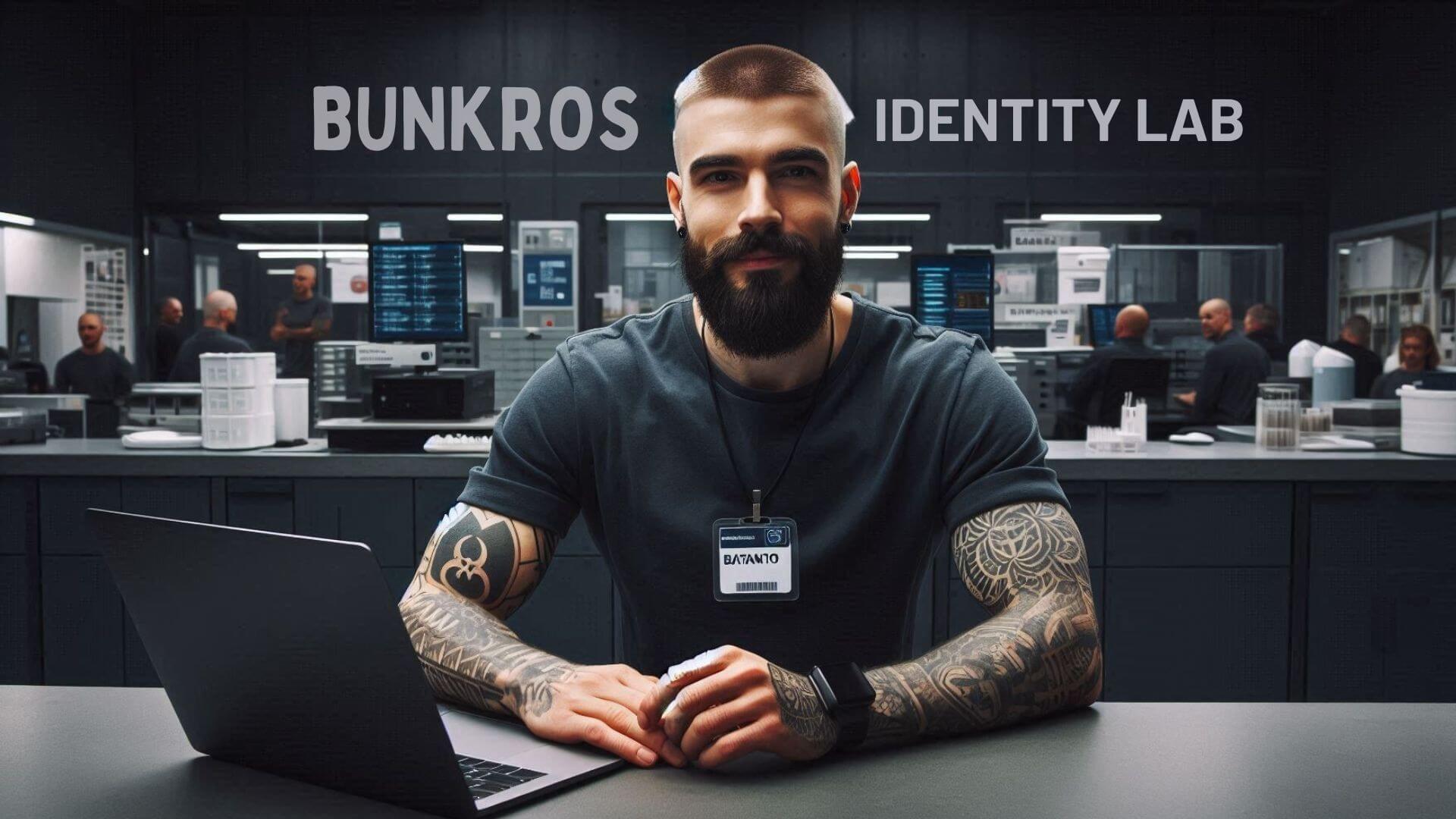 Analog counter showing Bunkros lab imagery